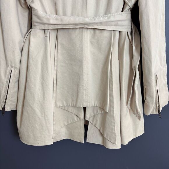 Millard Fillmore MF-13 Trench Coat Light Tan Beige Size Large Steampunk Unique - Picture 12 of 16